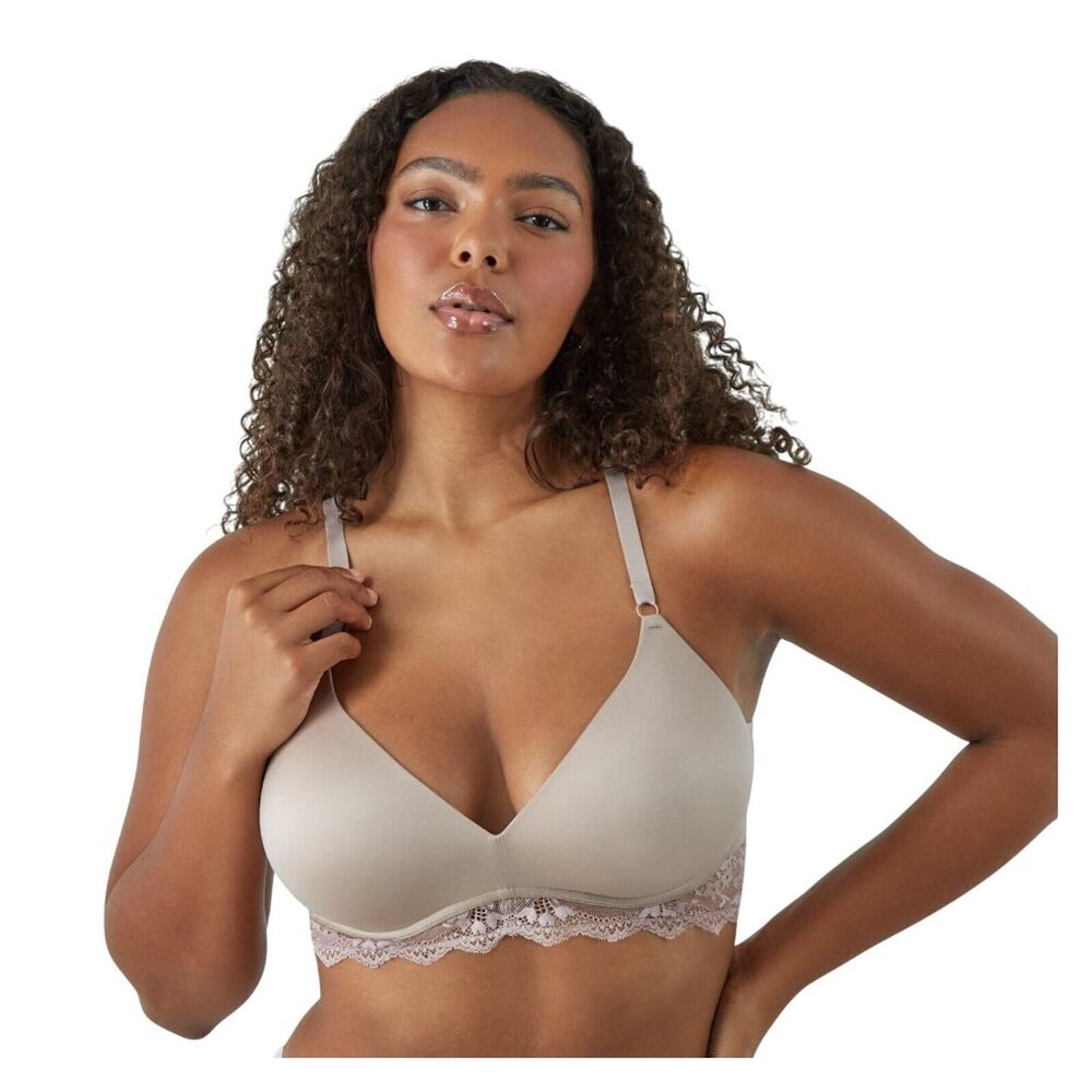 NWT Maidenform Love the Lift Your Lift Wireless Bra Evening Blush Brown 36D